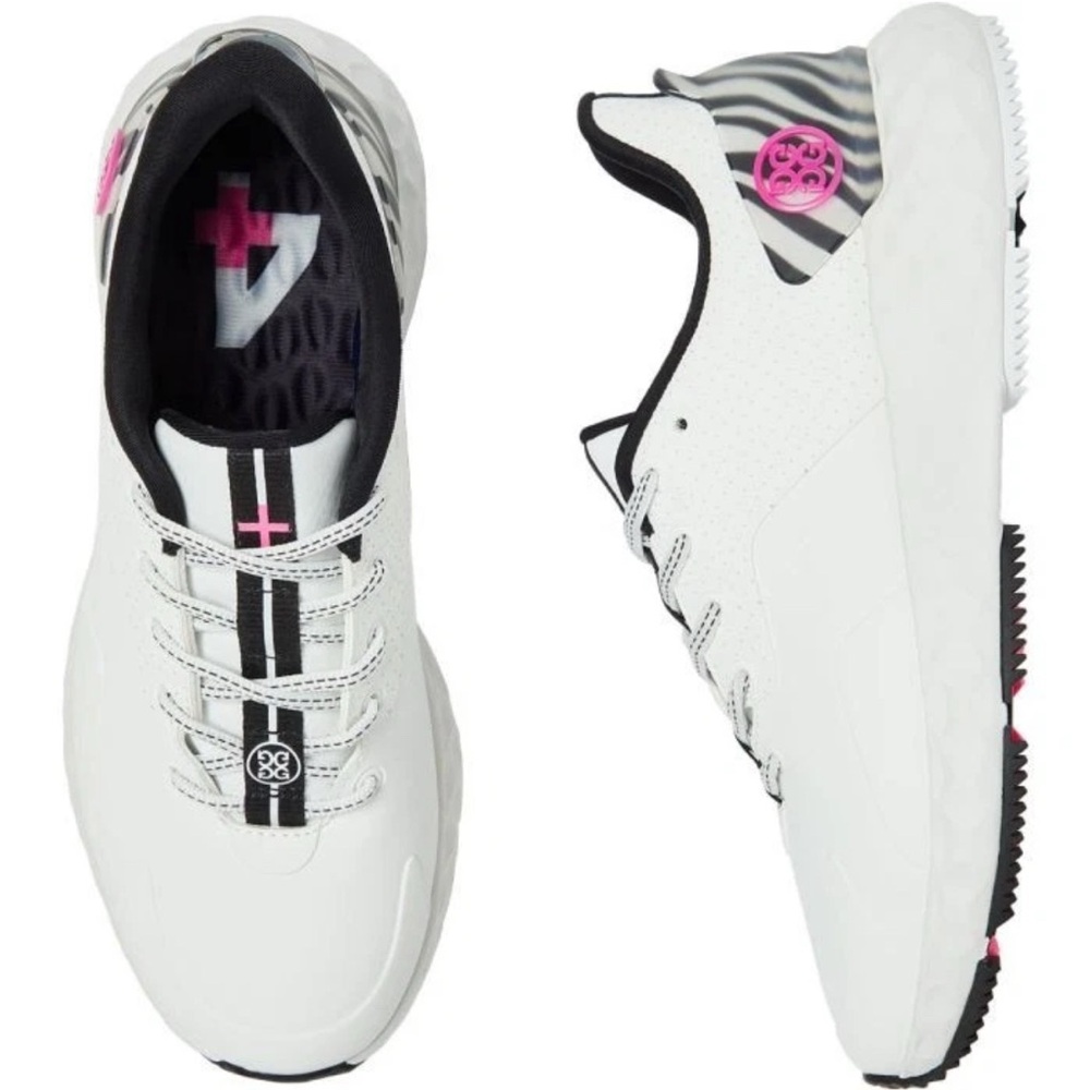 G/FORE MG4+ Zebra Perforated Accent Ladies Golf Shoes Womens Sneakers SNOW